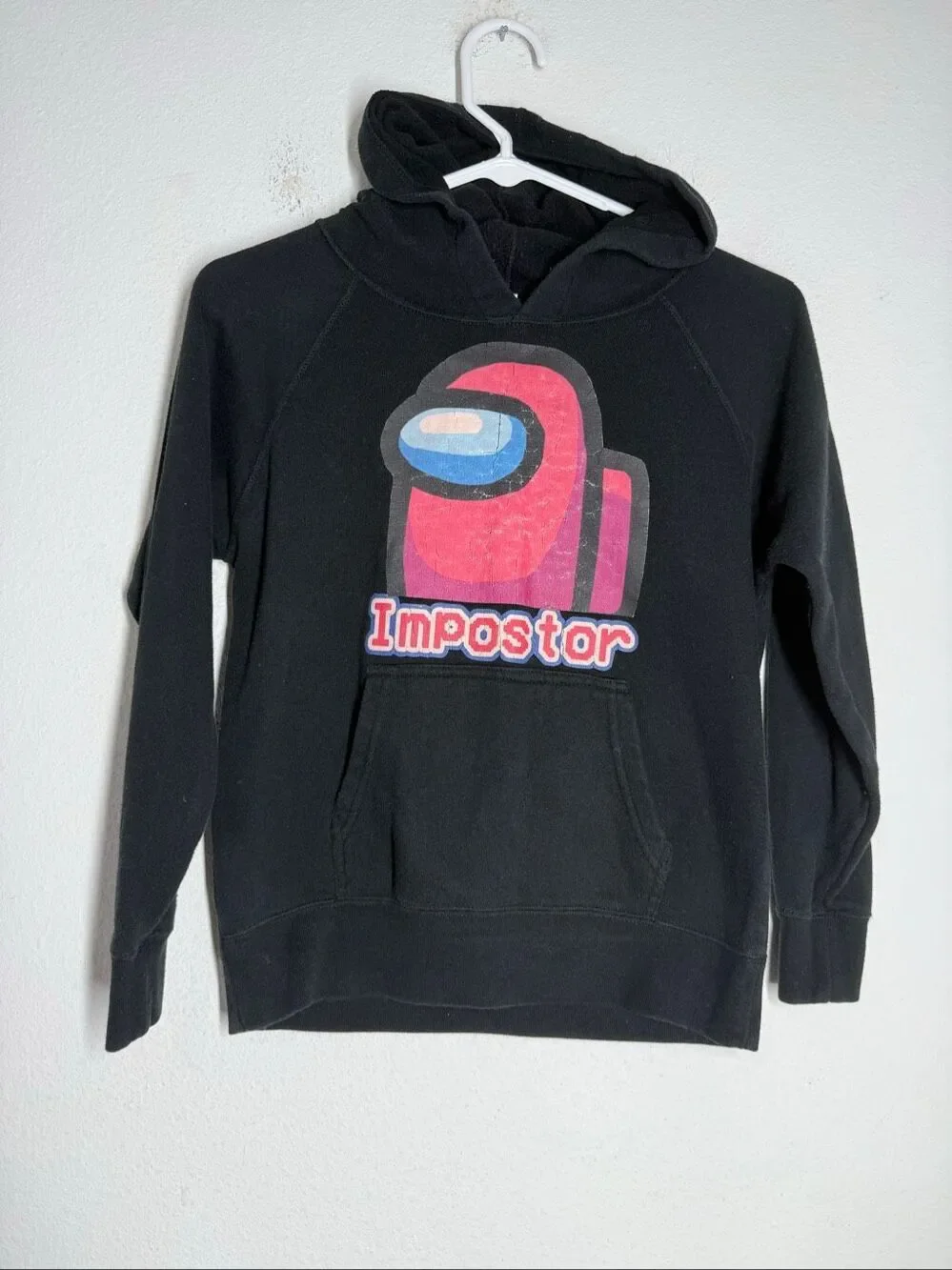 Independent Trading Co Among Us Impostor Black Hoodie Size S (6-8 Years)
